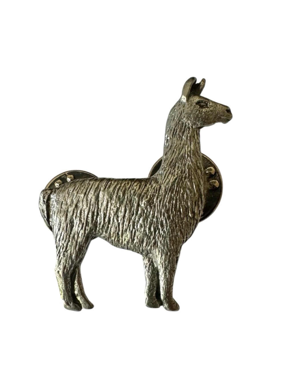 Lead Free Fine Pewter Llama Lapel Pin, circa 2000